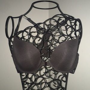 Front closure, 36B, Calvin Klein bra. Darker gray.